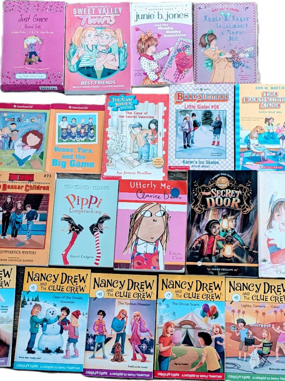 Lot of 22 Girls Chapter Books Ages 7-10 2nd-4th Grade Elementary Library School